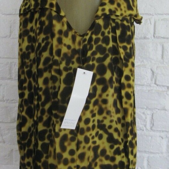 Versace 100% Silk Ruffle Tiered Top Size M - Picture 3 of 8